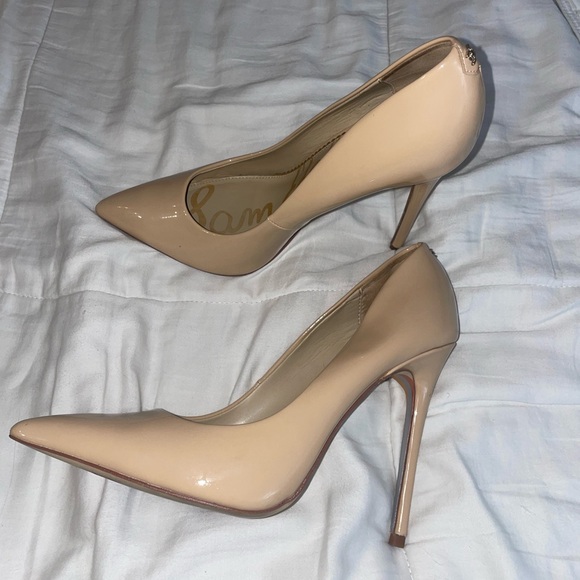 Sam Edelman Women's Danna Pointed Toe High-Heel Pumps Nude/Beige - Picture 5 of 7